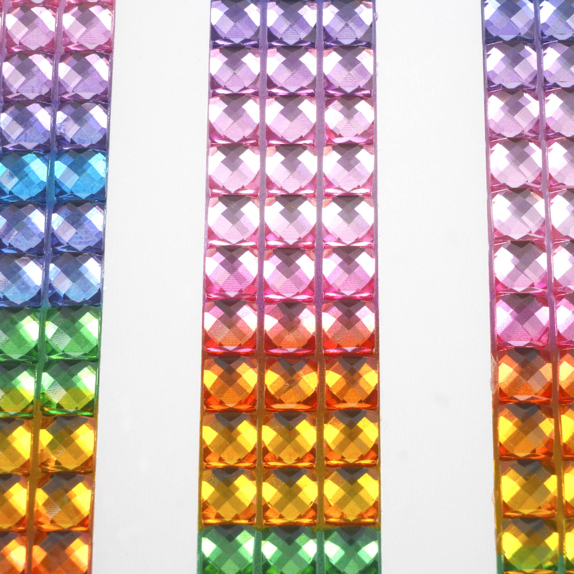 12 Packs: 3 ct. (36 total) Rainbow Border Bling Stickers by Recollections™
